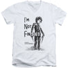 Not Finished Adult V-Neck Slim Fit T-shirt