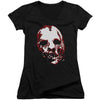 Bloody Face V-Neck Junior Top