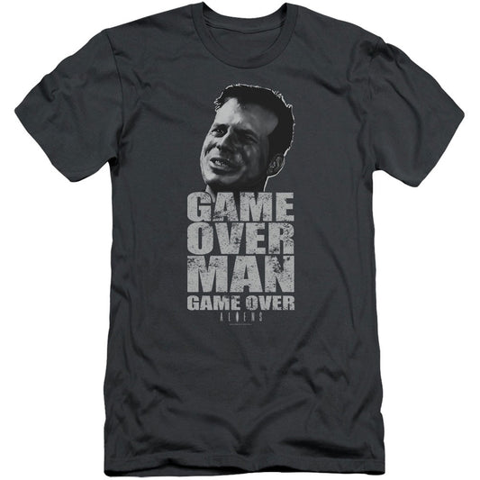 Alien Game Over Man Adult Slim Fit Slim Fit T-shirt