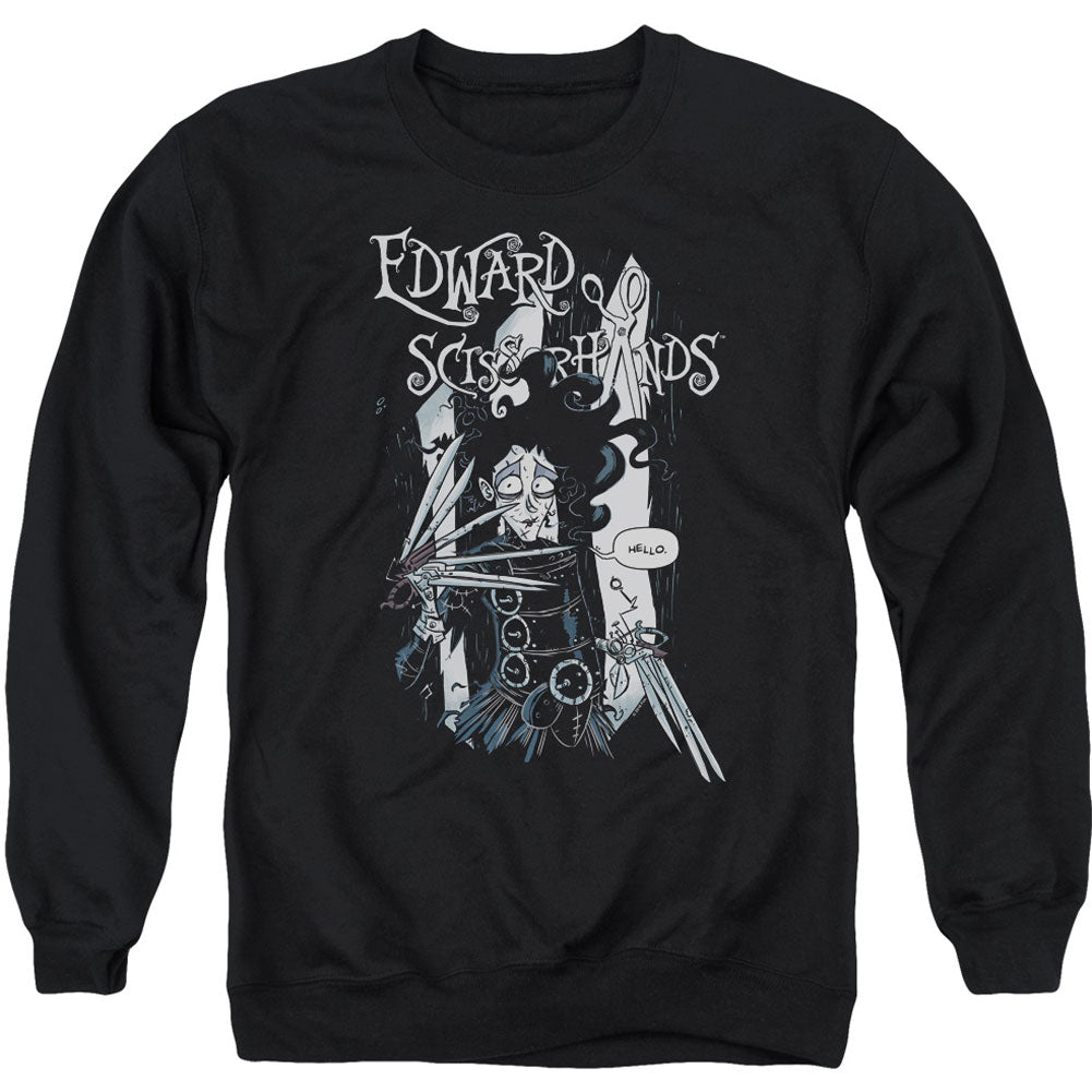 Edward Scissorhands Hello Adult Sweatshirt
