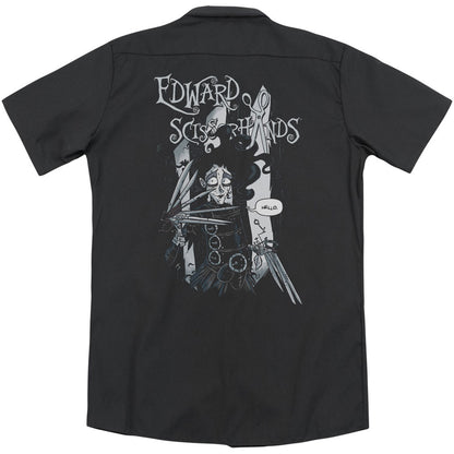 Edward Scissorhands Hello (Back Print) Workshirt