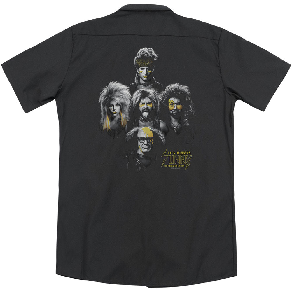 Its Always Sunny In Philadelphia Rocker Heads (Back Print) Workshirt