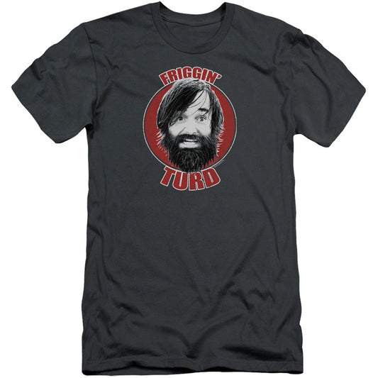 Last Man On Earth Friggin Turd Adult Slim Fit Slim Fit T-shirt