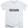 Skunk Adult V-Neck Slim Fit T-shirt