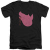 Pig Head Adult V-Neck Slim Fit T-shirt