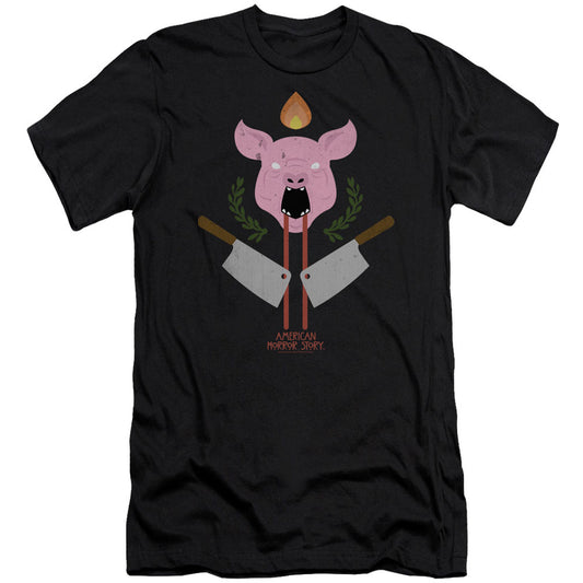 American Horror Story Pig Cleavers Adult Slim Fit Slim Fit T-shirt