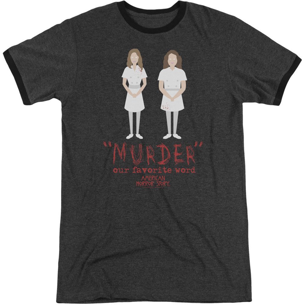 American Horror Story Murder Adult Ringer T-shirt