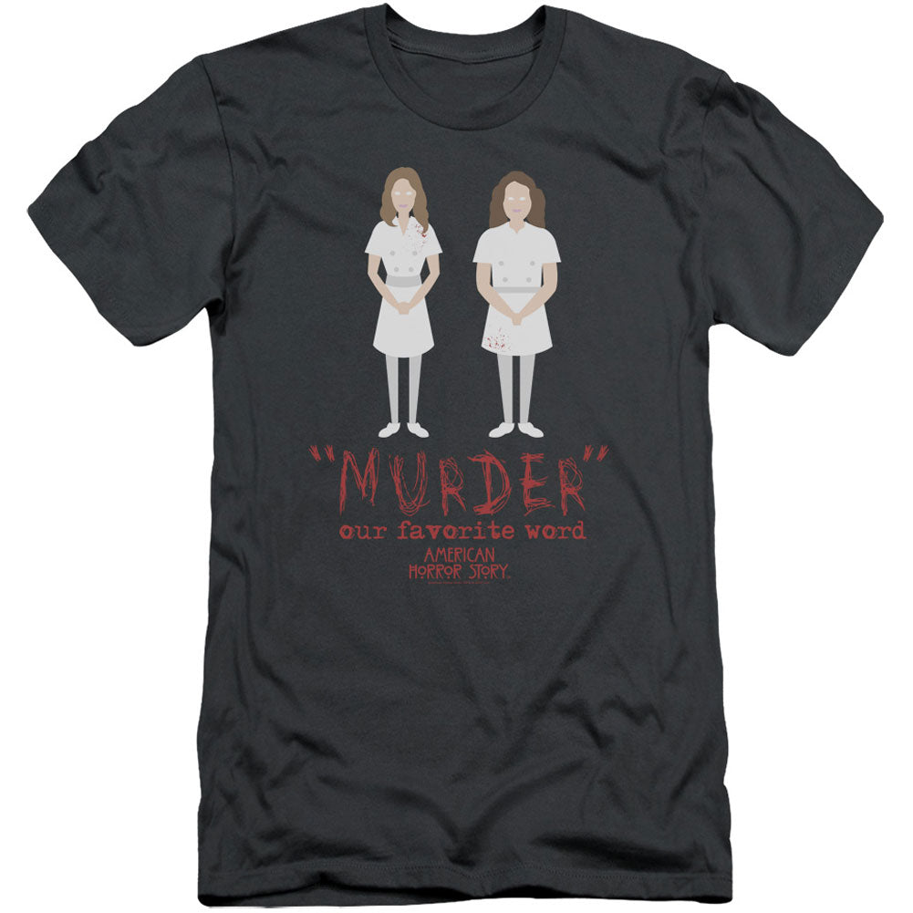 American Horror Story Murder Adult Slim Fit Slim Fit T-shirt