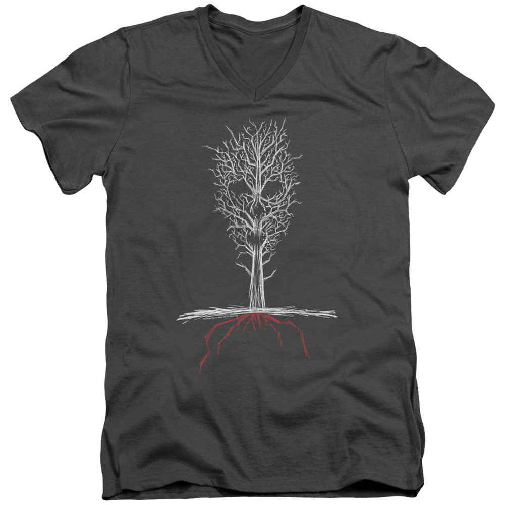 American Horror Story Scary Tree Adult V-Neck Slim Fit T-shirt