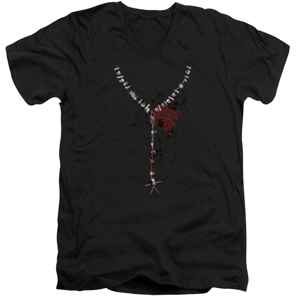 American Horror Story Necklace Adult V-Neck Slim Fit T-shirt