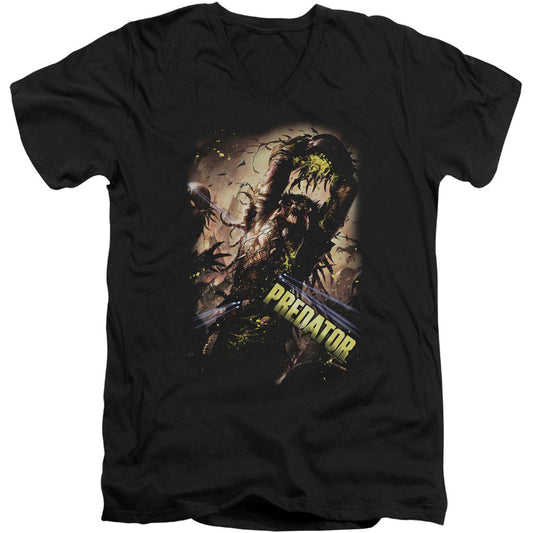 Predator Heads Up Adult V-Neck Slim Fit T-shirt
