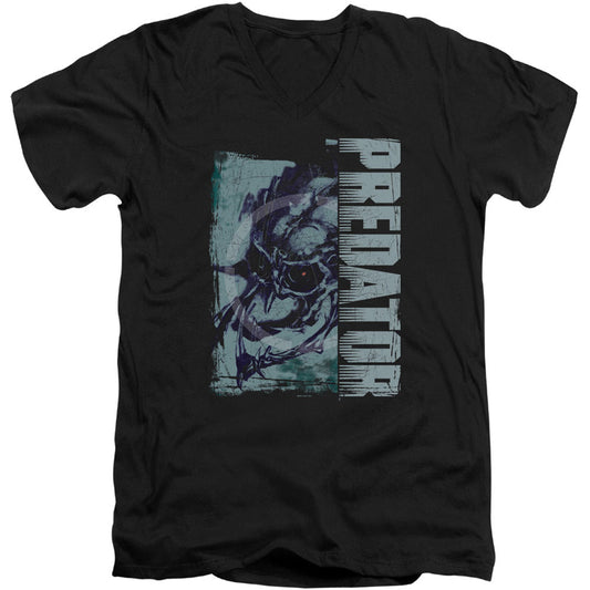 Predator Yautja Skull Adult V-Neck Slim Fit T-shirt