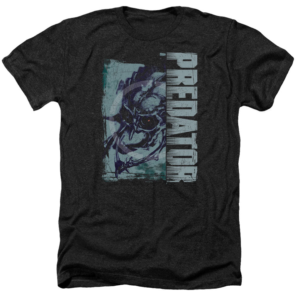 Predator Yautja Skull Adult Heather 40% Poly T-shirt