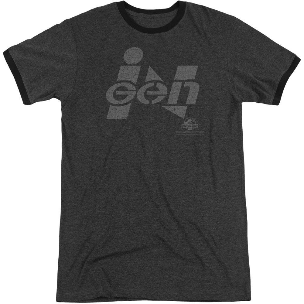 Jurassic Park Ingen Logo Adult Ringer T-shirt