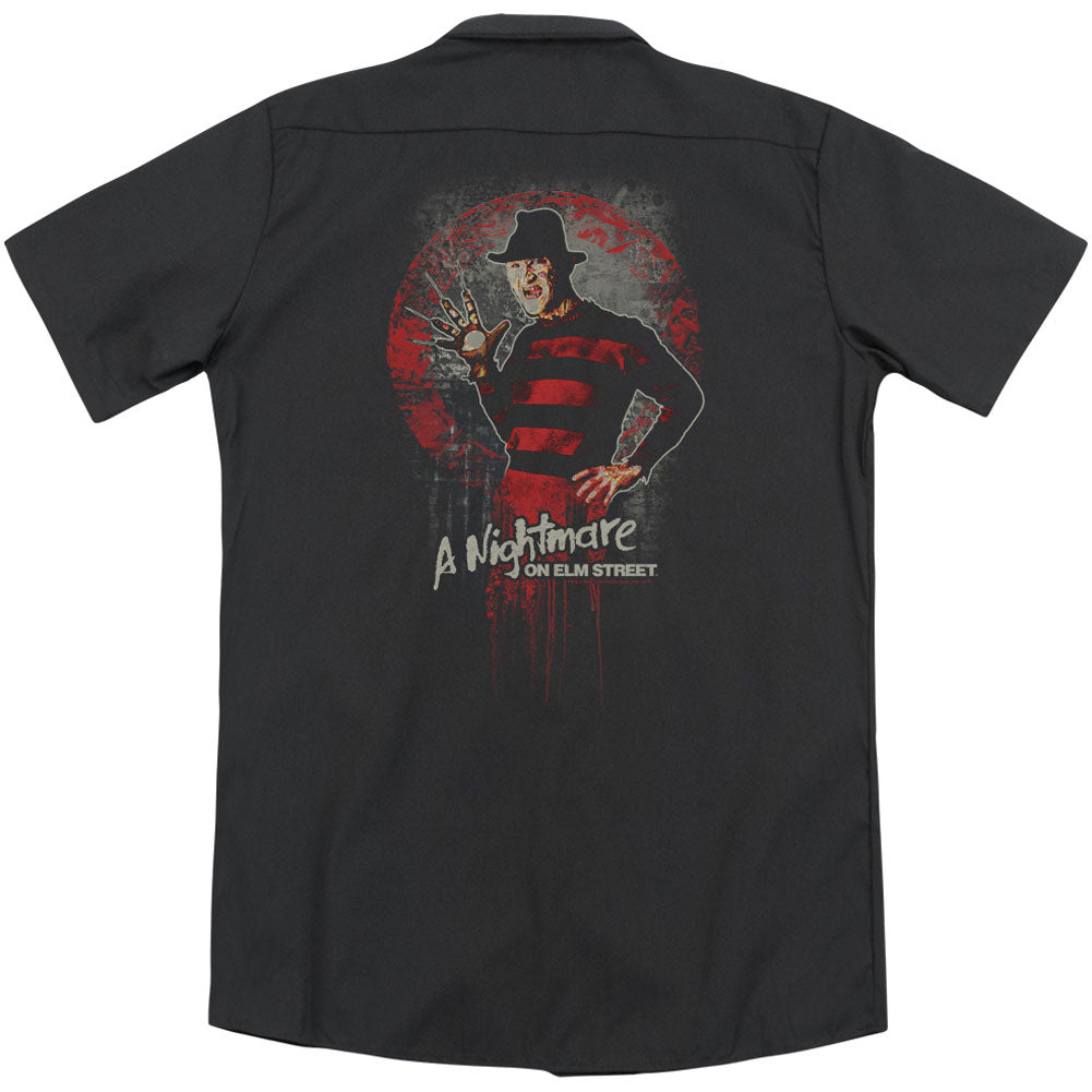 Nightmare On Elm Street This Is God (Back Print) Workshirt