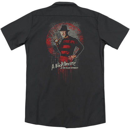 Nightmare On Elm Street This Is God (Back Print) Workshirt