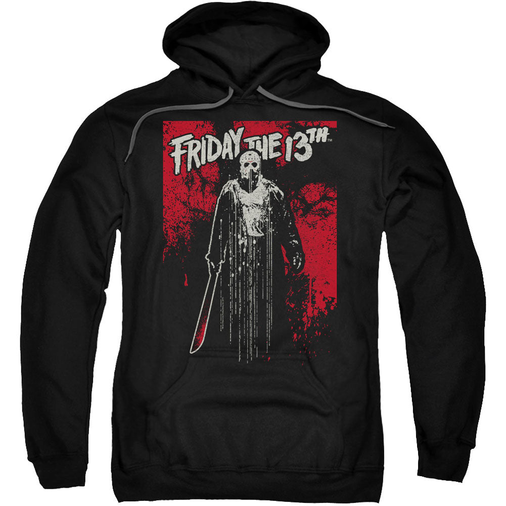 Friday The 13th Drip Adult 25% Poly Hooded Sweatshirt