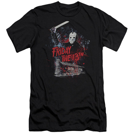 Friday The 13th Cabin Premium Canvas Brand Slim Fit T-shirt