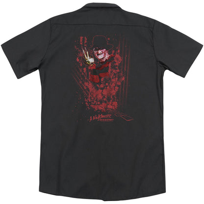Nightmare On Elm Street One Two Freddys Coming For You (Back Print) Workshirt