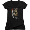 Mask Of Death V-Neck Junior Top