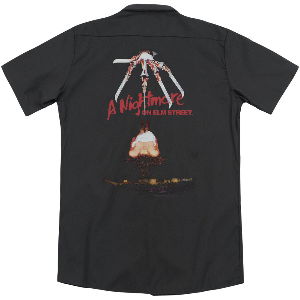 Nightmare On Elm Street Alternate Poster (Back Print) Workshirt