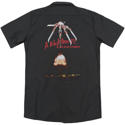 Nightmare On Elm Street Alternate Poster (Back Print) Workshirt