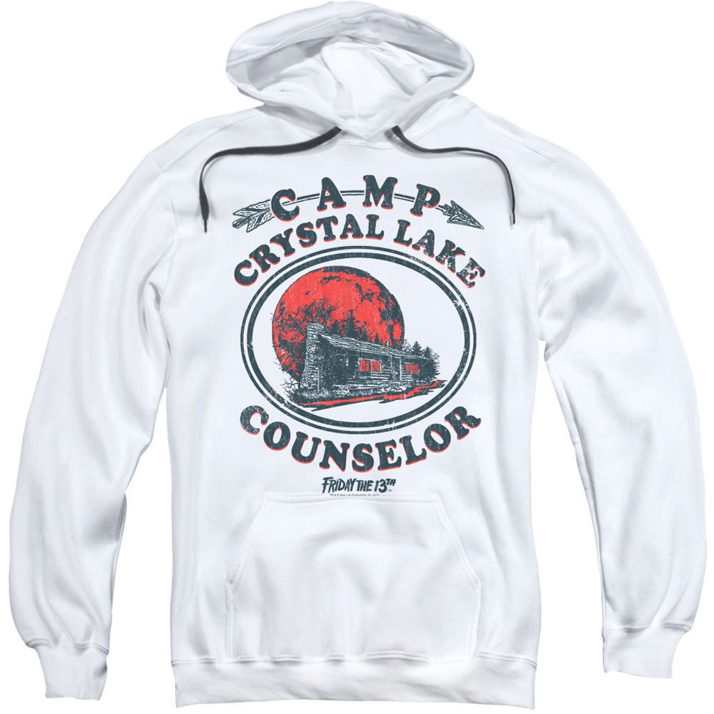 Friday The 13th Friday The 13th Camp Counselor Adult 25% Poly Hooded Sweatshirt