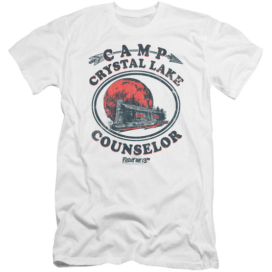 Friday The 13th Camp Counselor Premium Canvas Brand Slim Fit T-shirt