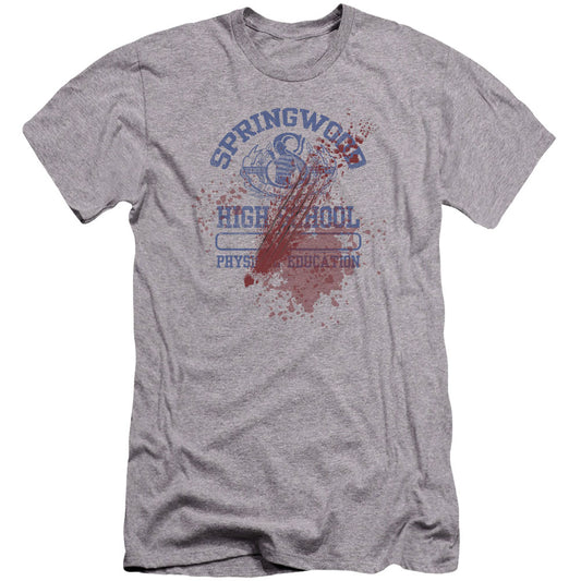 Nightmare On Elm Street Springwood High Victim Premium Canvas Brand Slim Fit T-shirt