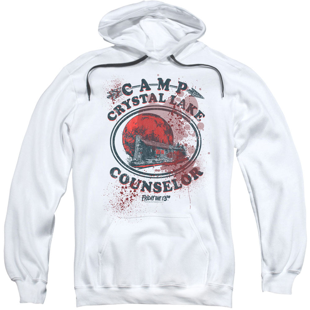 Friday The 13th Camp Counselor Victim Adult 25% Poly Hooded Sweatshirt