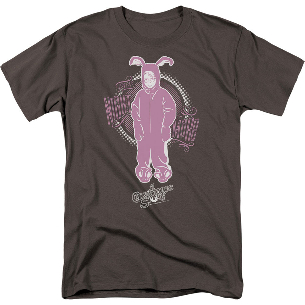 A Christmas Story Pink Nightmare Adult T-shirt