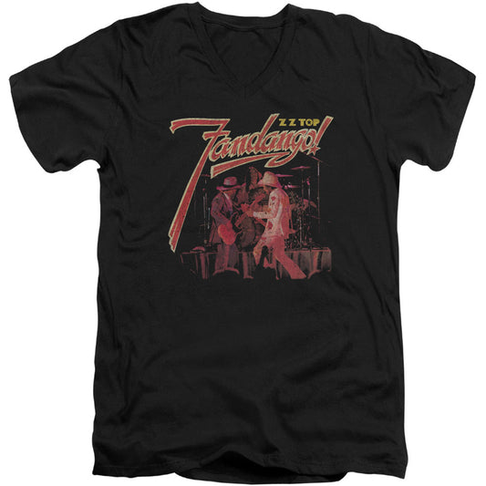 ZZ Top Fandango Adult V-Neck Slim Fit T-shirt