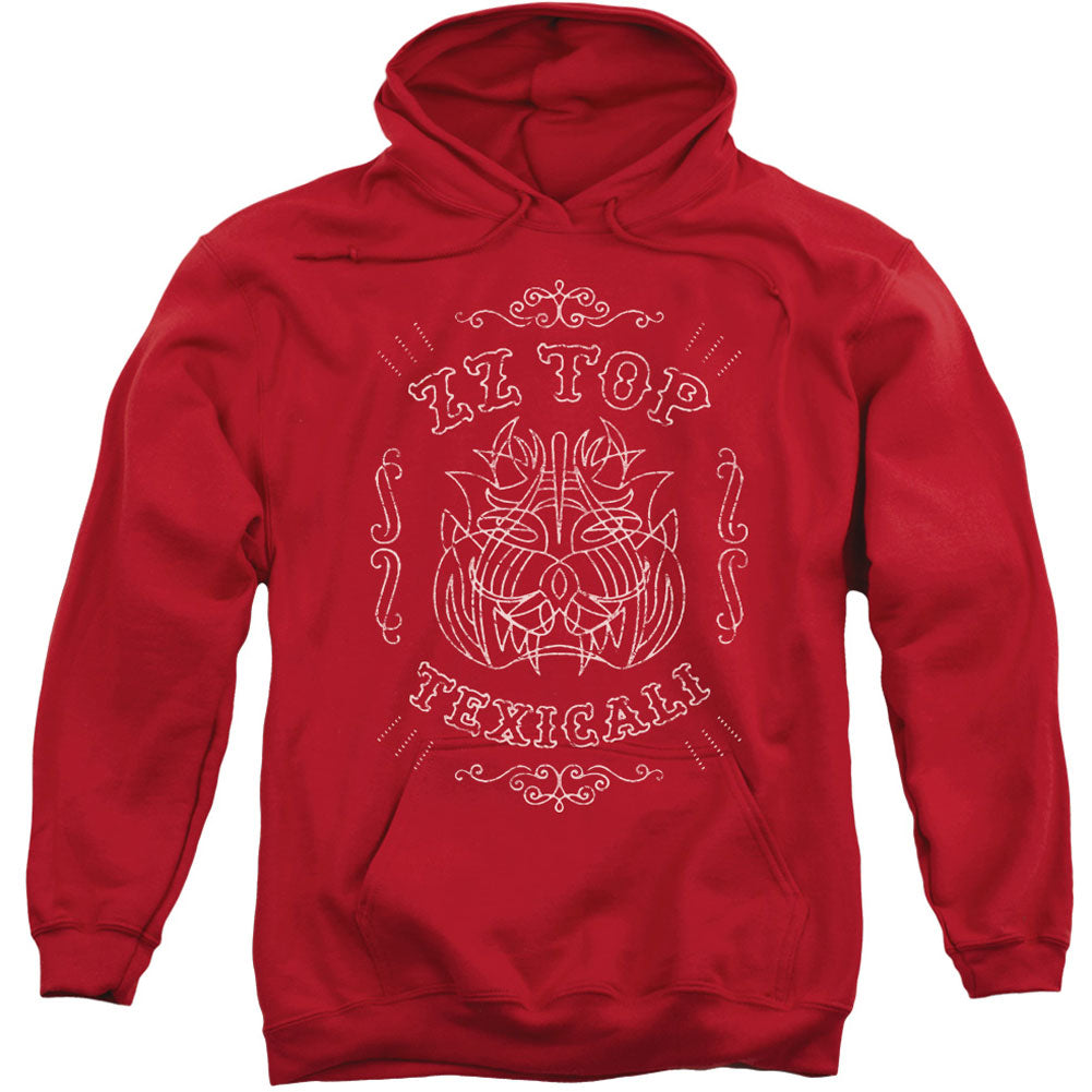 ZZ Top Texicali Demon Adult 25% Poly Hooded Sweatshirt