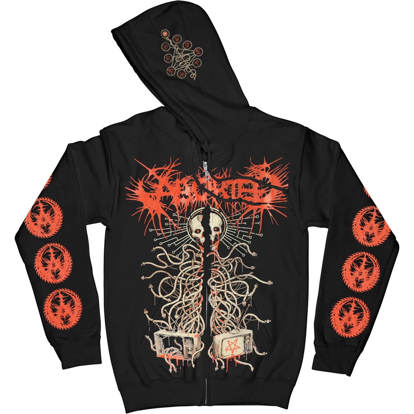 Aborted TerrorVision Zippered Hooded Sweatshirt