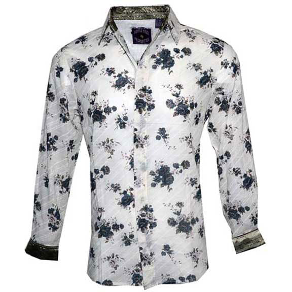 Rock Roll n Soul Crosstown Traffic Brn LS Button Up Shirt Dress Shirt