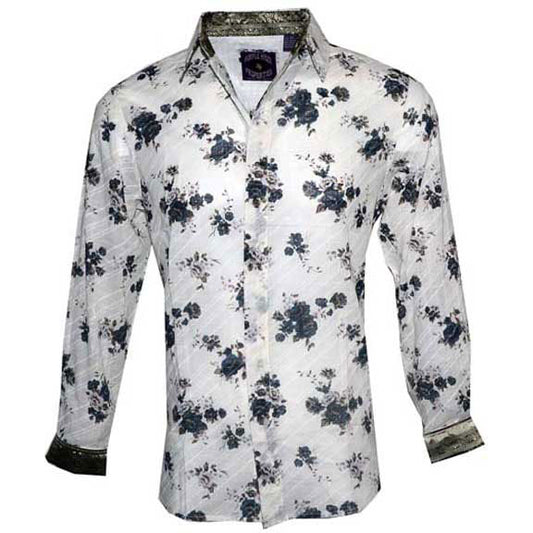 Rock Roll n Soul Crosstown Traffic Brn LS Button Up Shirt Dress Shirt