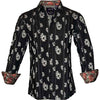 Rock Roll n Soul Are You Experienced Blk LS Button Up Shirt Dress Shirt