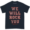 We Will Rock You On Dark Navy T-shirt