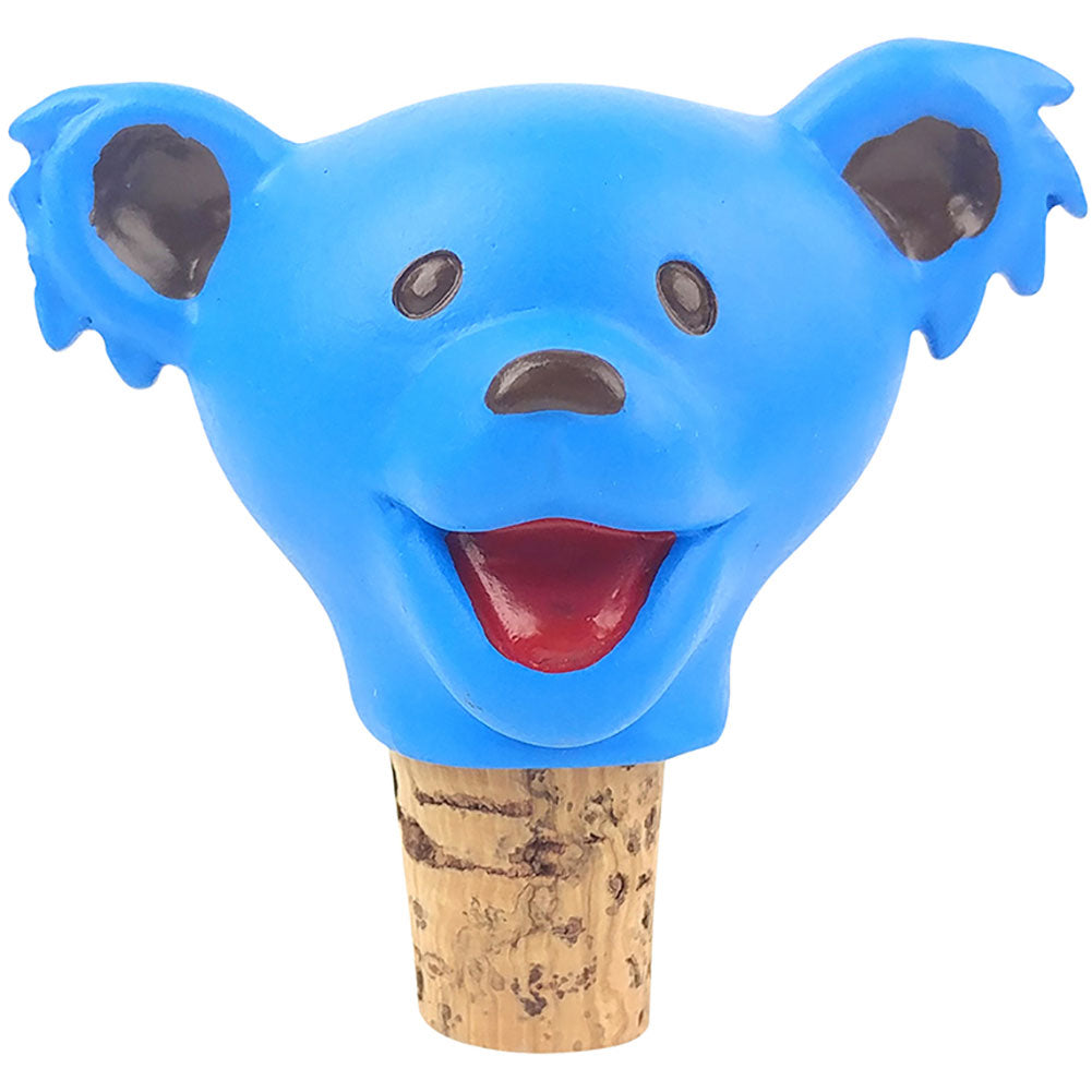 Grateful Dead Dancing Bear Blue Head Bottle Stopper