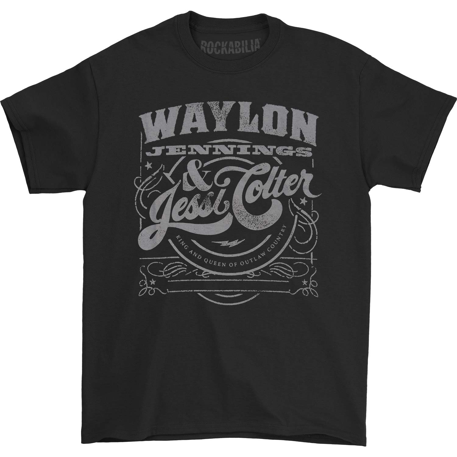 Waylon Jennings Waylon Jennings & Jessi King & Queen Tee T-shirt