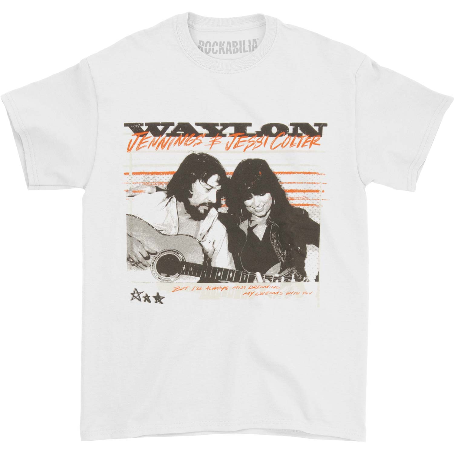 Waylon Jennings Waylon and Jesse Dreams Tee T-shirt