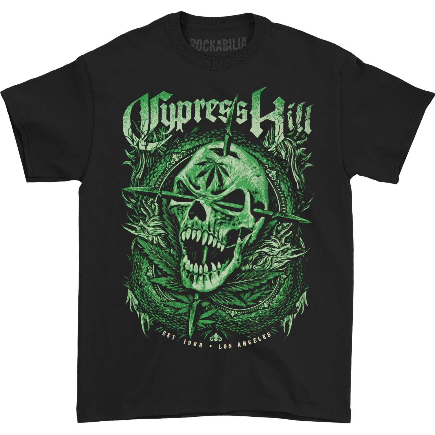 2018 Green Skull T-shirt