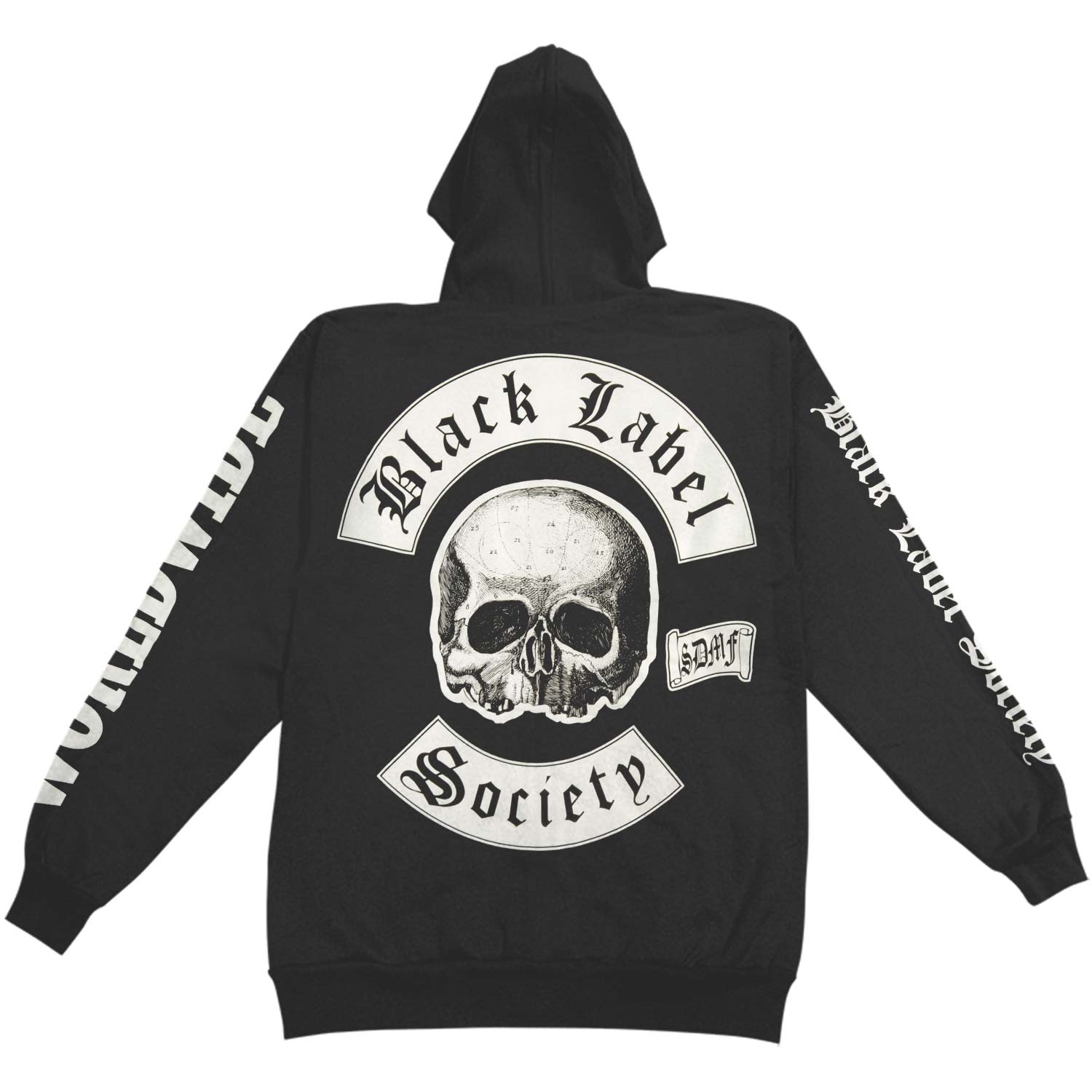 Black Label Society BLS Worldwide Hoodie Zippered Hooded Sweatshirt
