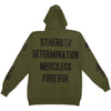 Destroy Conquer Army Hoodie Zippered Hooded Sweatshirt