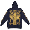 Navy Odin Hoodie Zippered Hooded Sweatshirt