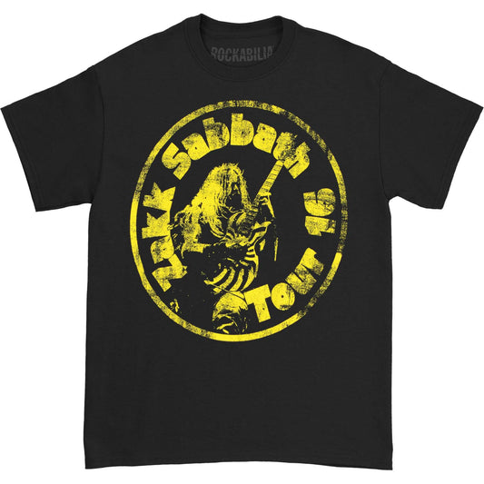 Zakk Sabbath Yellow Circle Men's Black Tee T-shirt