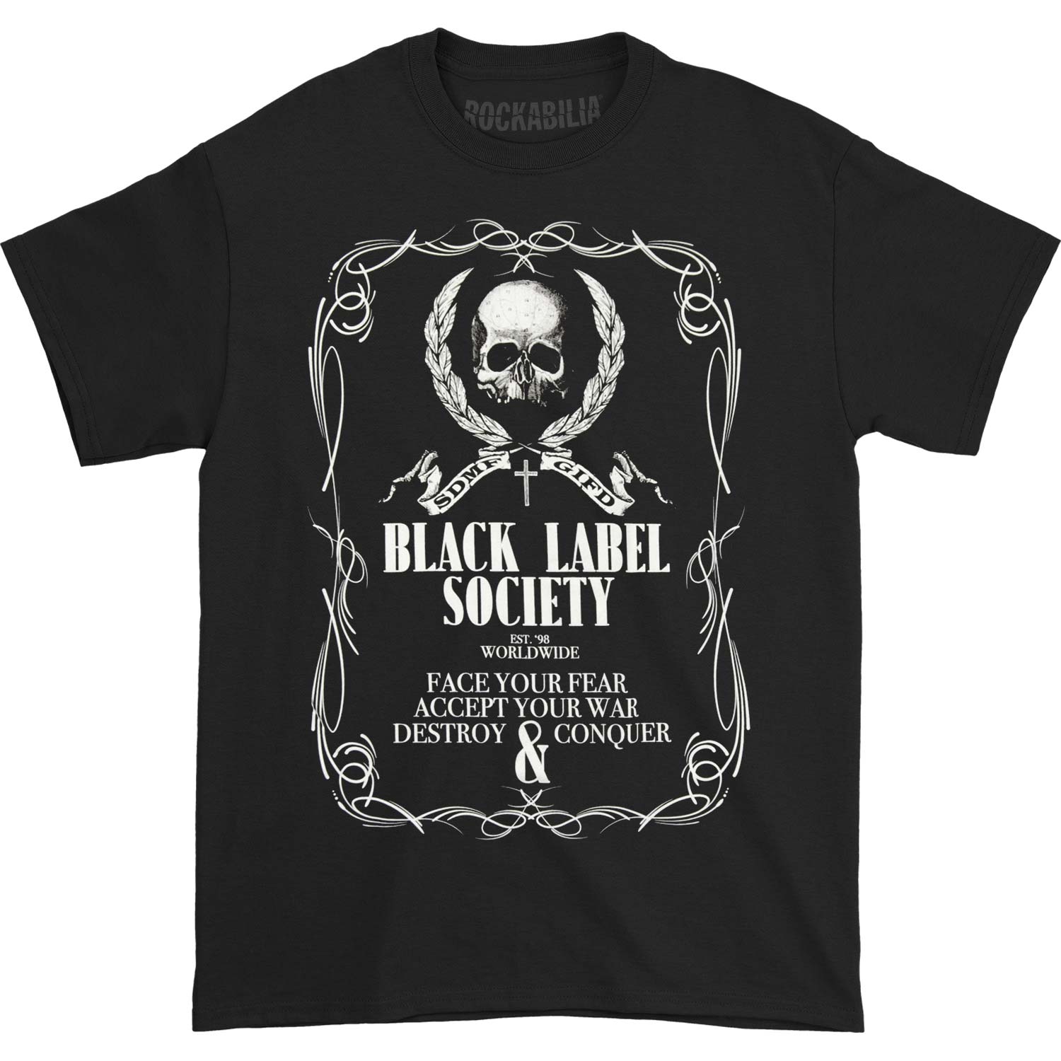Black Label Society Linework Crest Tee T-shirt