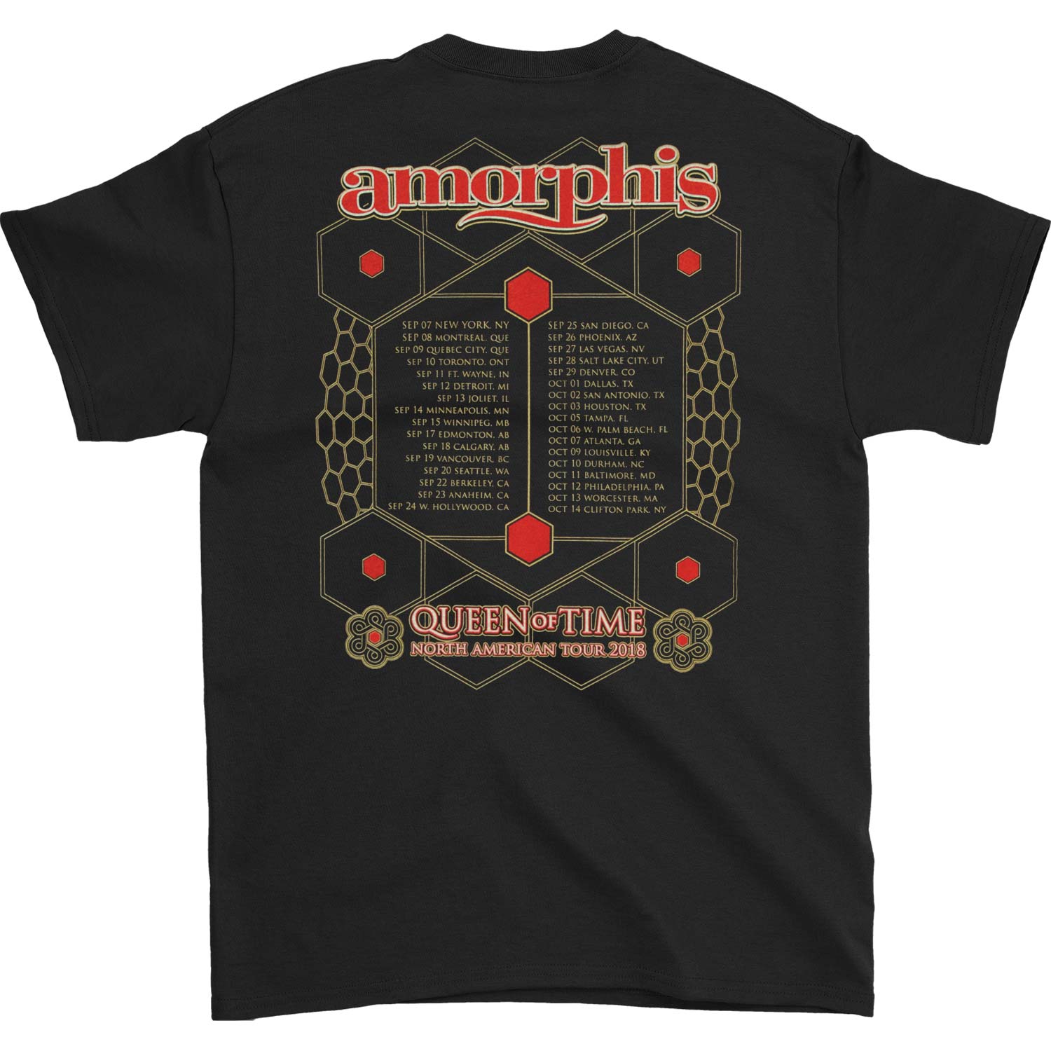Amorphis Queen Of Time Date Back T-shirt