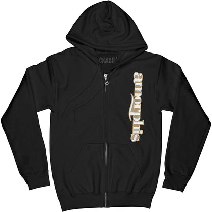 Hammer Logo Zippered Hooded Sweatshirt