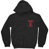 Red Black Death Row Logo Pull Over Fleece Hoodie Hooded Sweatshirt